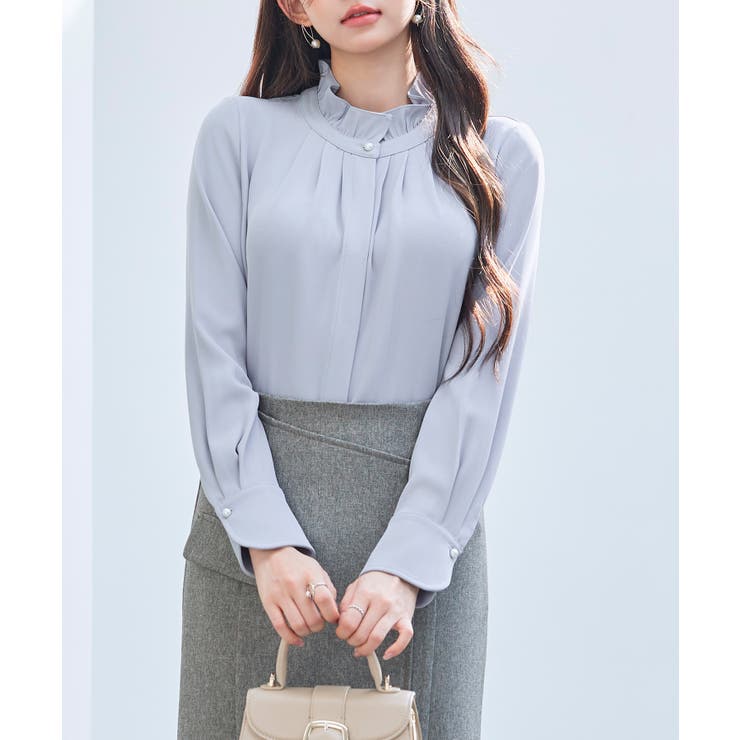 ギャザーたっぷりのフェミニンなバルカンブラウス | SAISON DE PAPILLON  | 詳細画像26 