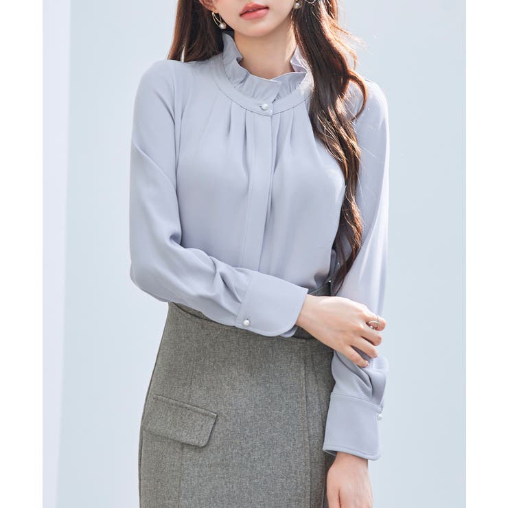 ギャザーたっぷりのフェミニンなバルカンブラウス | SAISON DE PAPILLON  | 詳細画像27 