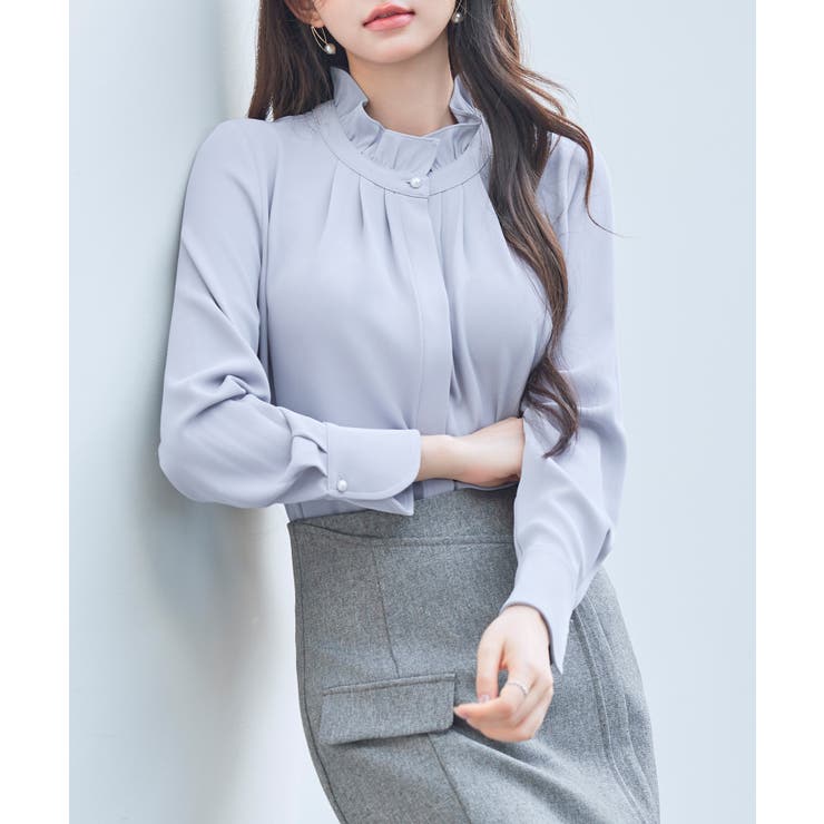 ギャザーたっぷりのフェミニンなバルカンブラウス | SAISON DE PAPILLON  | 詳細画像28 