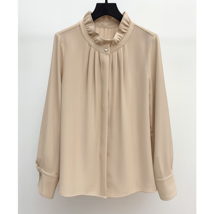 ギャザーたっぷりのフェミニンなバルカンブラウス | SAISON DE PAPILLON  | 詳細画像9 