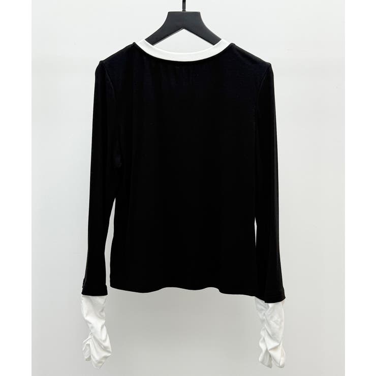 レイヤードドッキングヘンリーネックカットソー | SAISON DE PAPILLON  | 詳細画像26 