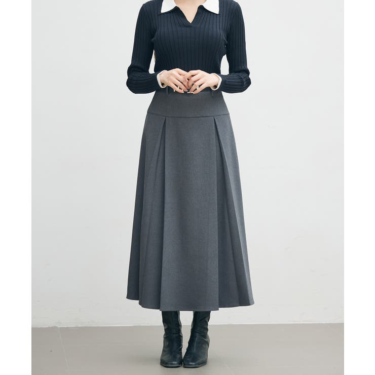 ヨークスカートとベルトの2点セット | SAISON DE PAPILLON  | 詳細画像7 