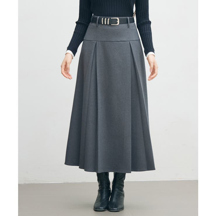 ヨークスカートとベルトの2点セット[品番：DSSW0005380]｜SAISON DE
