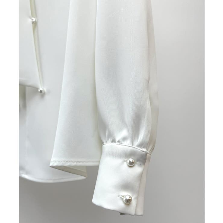 パール付き ボウタイブラウス | SAISON DE PAPILLON  | 詳細画像40 