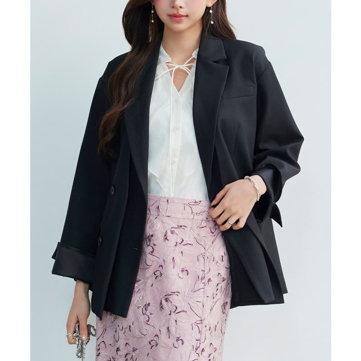 レイヤード風テーラードジャケット | SAISON DE PAPILLON  | 詳細画像16 