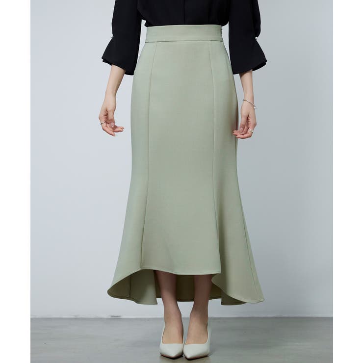 カーキ | バックゴムマーメイドスカート | SAISON DE PAPILLON 