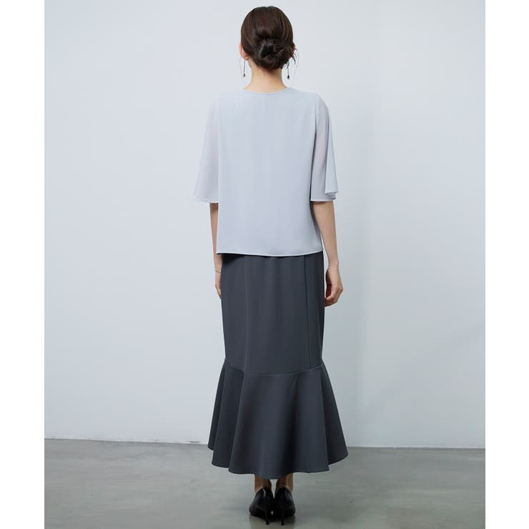 ゴールドボタンマーメイドスカート | SAISON DE PAPILLON  | 詳細画像9 