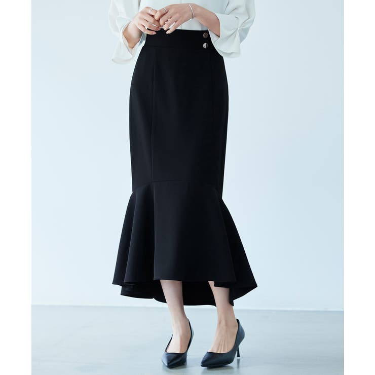 ゴールドボタンマーメイドスカート | SAISON DE PAPILLON  | 詳細画像23 