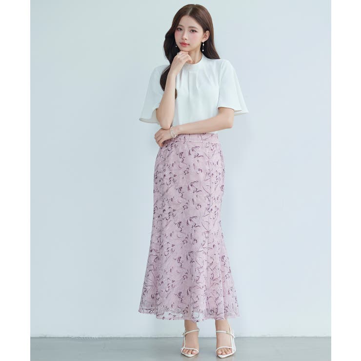 刺レースハイウエストスカート | SAISON DE PAPILLON  | 詳細画像18 