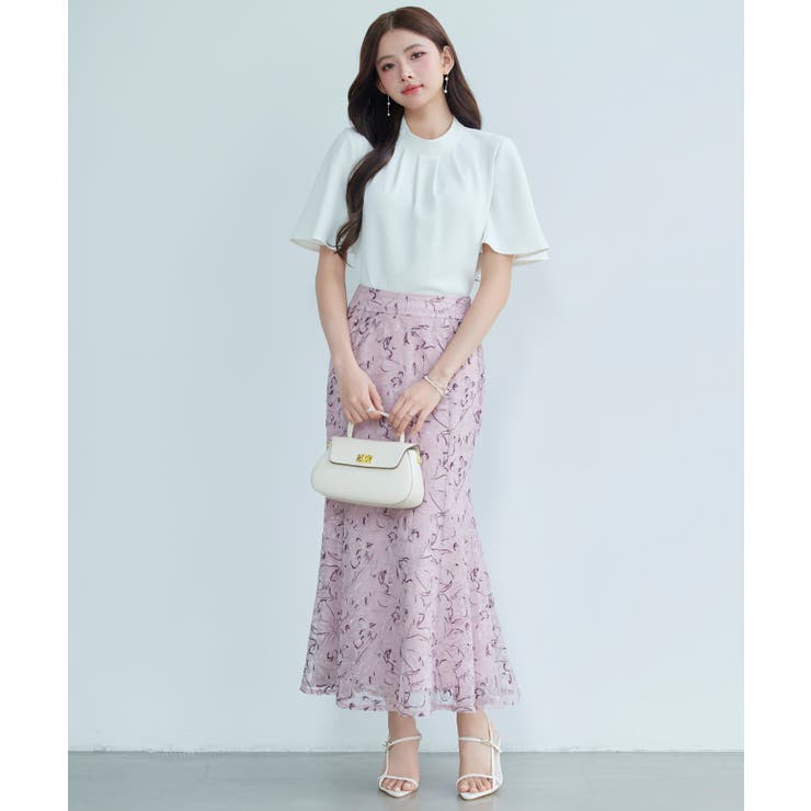 刺レースハイウエストスカート | SAISON DE PAPILLON  | 詳細画像19 