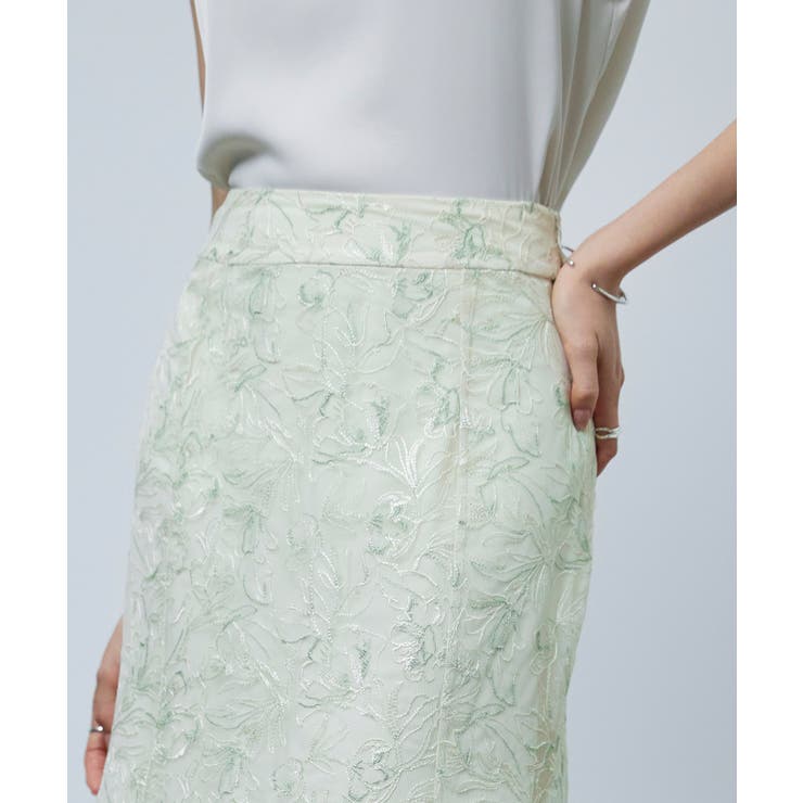 刺レースハイウエストスカート | SAISON DE PAPILLON  | 詳細画像10 