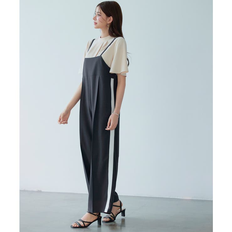 サイド配色ワイドサロペット | SAISON DE PAPILLON  | 詳細画像5 