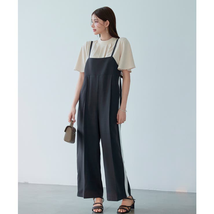 サイド配色ワイドサロペット | SAISON DE PAPILLON  | 詳細画像6 