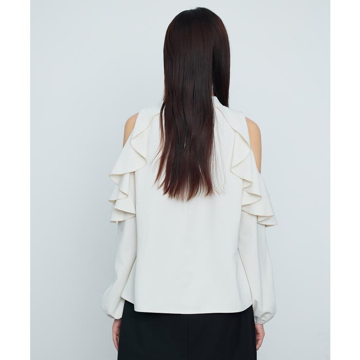 オープンショルダーフリルブラウス | SAISON DE PAPILLON  | 詳細画像12 