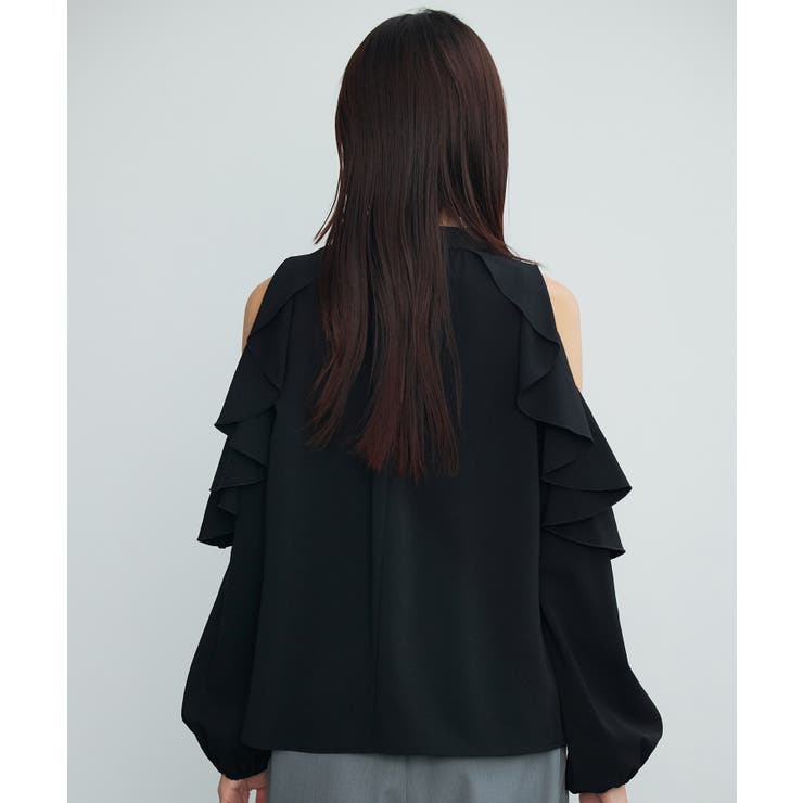 オープンショルダーフリルブラウス | SAISON DE PAPILLON  | 詳細画像21 