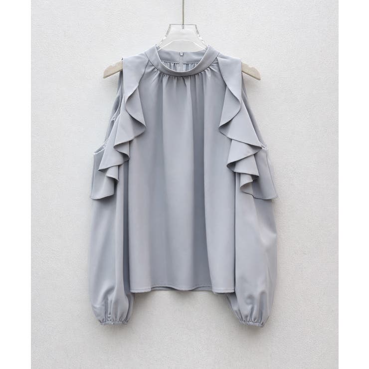 オープンショルダーフリルブラウス | SAISON DE PAPILLON  | 詳細画像30 