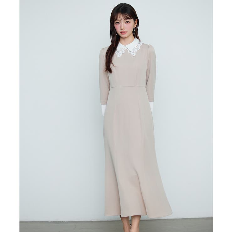 2wayカラーマーメイドワンピース | SAISON DE PAPILLON  | 詳細画像8 