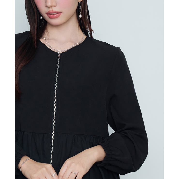 裾バルーン切り替えブルゾン | SAISON DE PAPILLON  | 詳細画像21 