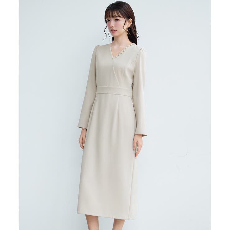 カシュクール風Iラインワンピース | SAISON DE PAPILLON  | 詳細画像6 