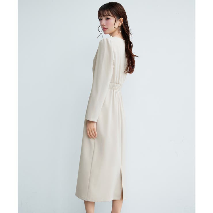 カシュクール風Iラインワンピース | SAISON DE PAPILLON  | 詳細画像7 