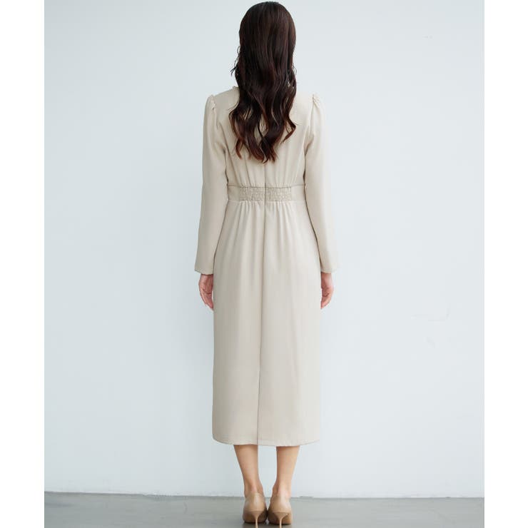 カシュクール風Iラインワンピース | SAISON DE PAPILLON  | 詳細画像9 