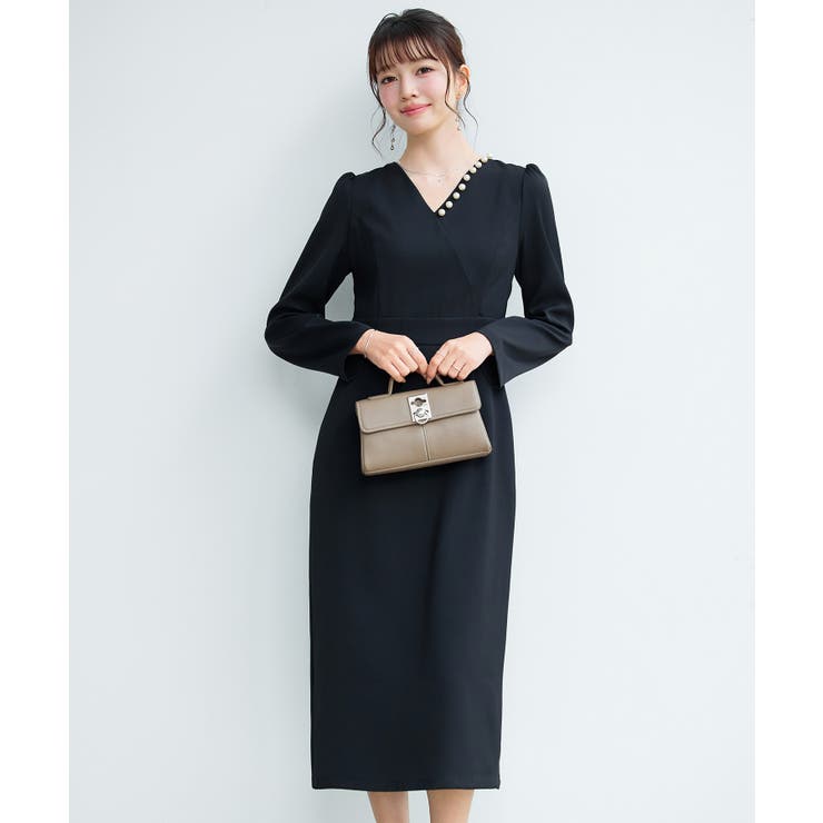 カシュクール風Iラインワンピース | SAISON DE PAPILLON  | 詳細画像22 