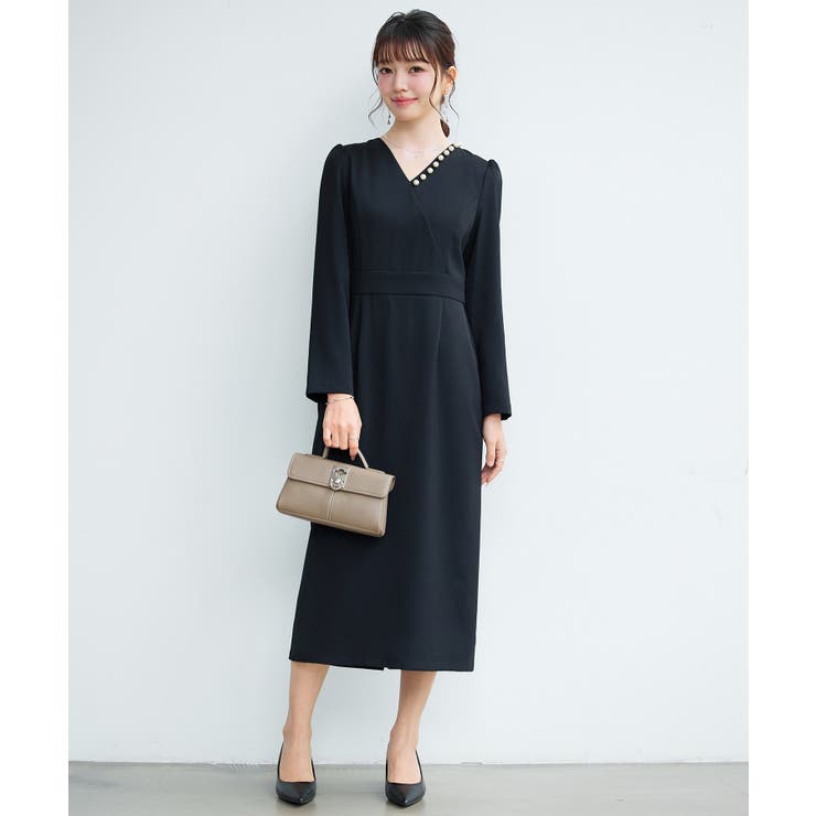 カシュクール風Iラインワンピース | SAISON DE PAPILLON  | 詳細画像21 