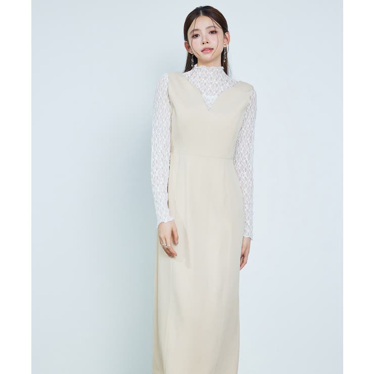 キーネックロング丈ジャンパースカート | SAISON DE PAPILLON  | 詳細画像9 