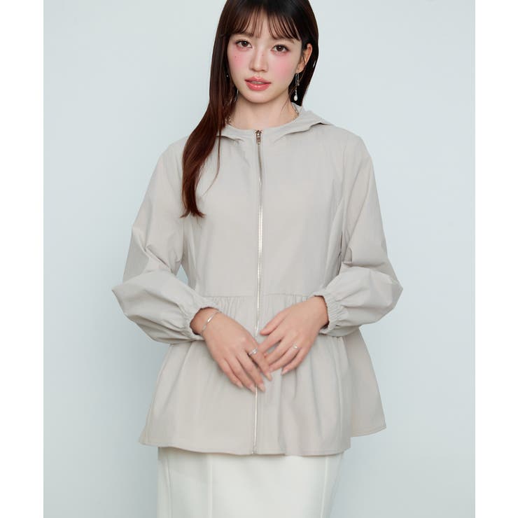 フレアシルエット撥水ブルゾン | SAISON DE PAPILLON  | 詳細画像3 
