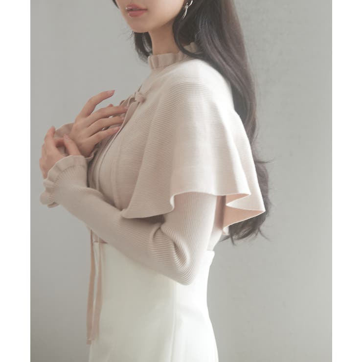 ケープカラーボレロとニット2点セット | SAISON DE PAPILLON  | 詳細画像11 