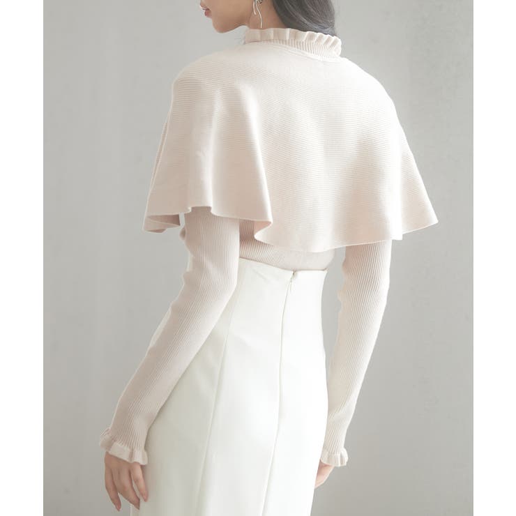 ケープカラーボレロとニット2点セット | SAISON DE PAPILLON  | 詳細画像12 