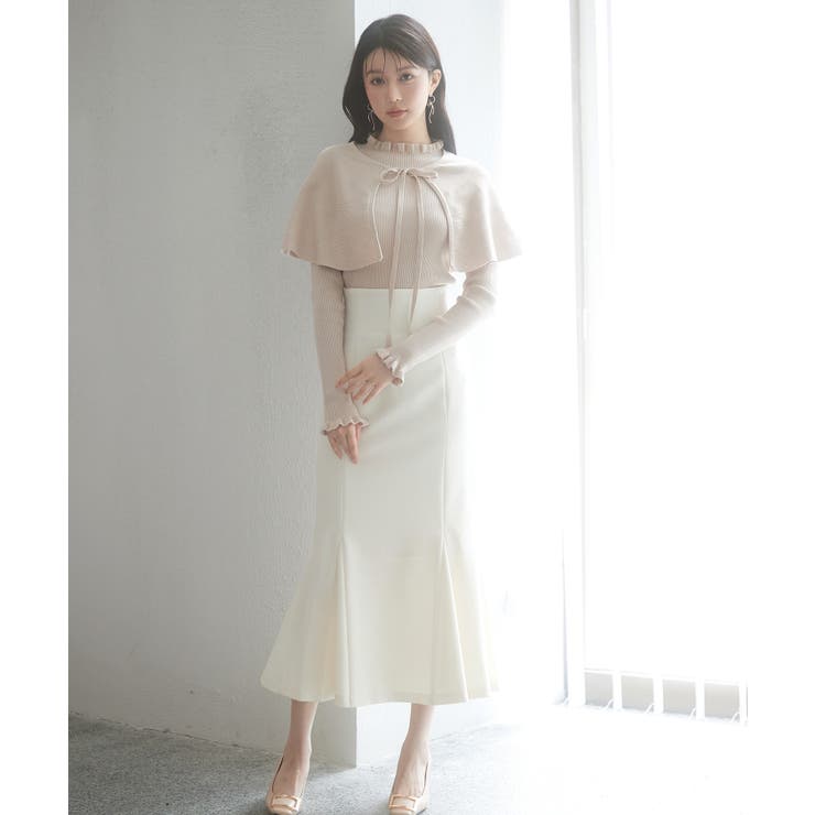 ケープカラーボレロとニット2点セット | SAISON DE PAPILLON  | 詳細画像13 