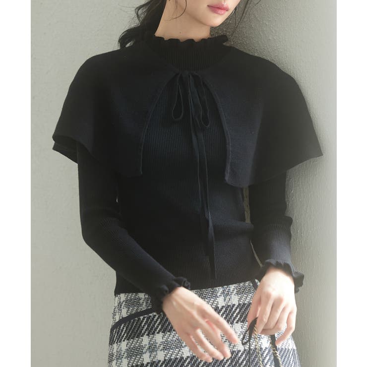 ケープカラーボレロとニット2点セット | SAISON DE PAPILLON  | 詳細画像19 