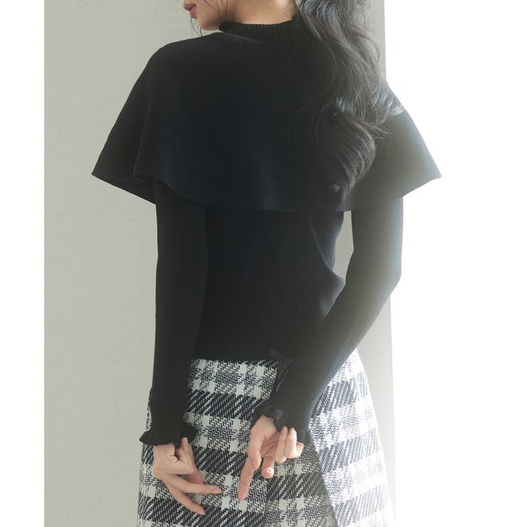 ケープカラーボレロとニット2点セット | SAISON DE PAPILLON  | 詳細画像21 