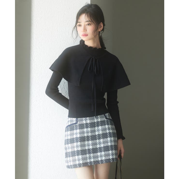 ケープカラーボレロとニット2点セット | SAISON DE PAPILLON  | 詳細画像22 