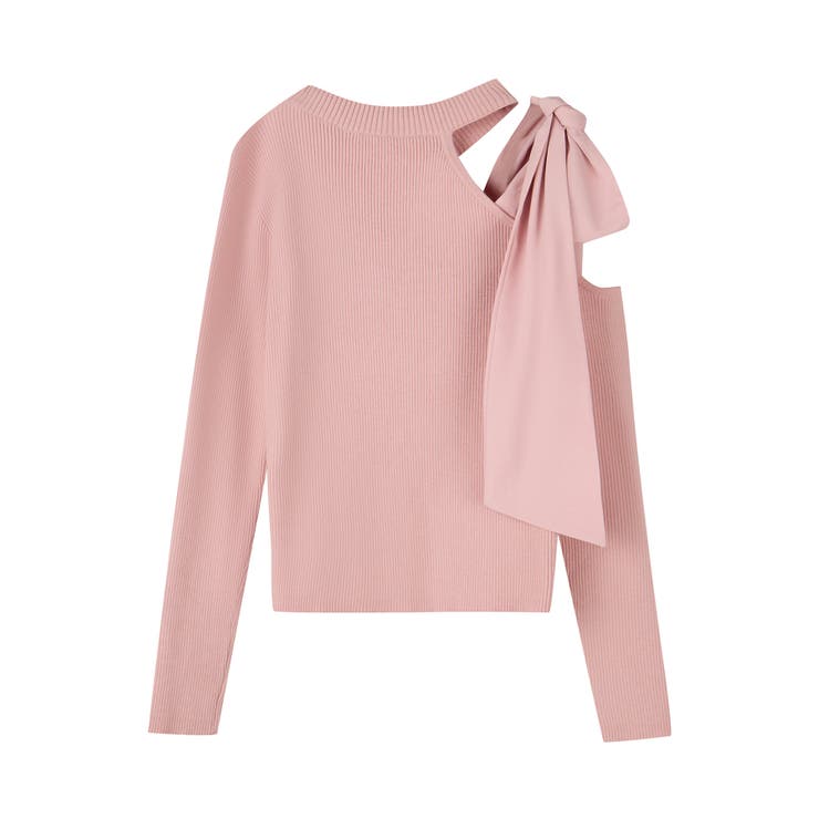 ワンショルダービッグリボンリブニット | SAISON DE PAPILLON  | 詳細画像36 