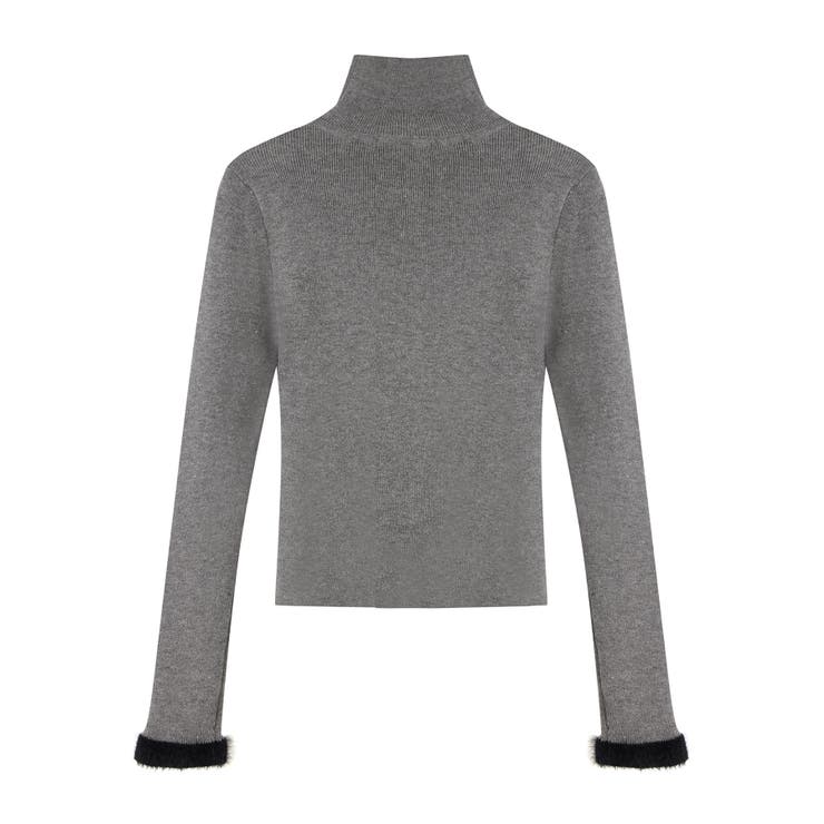 フロントオープンハイネックニットプルオーバー | SAISON DE PAPILLON  | 詳細画像32 