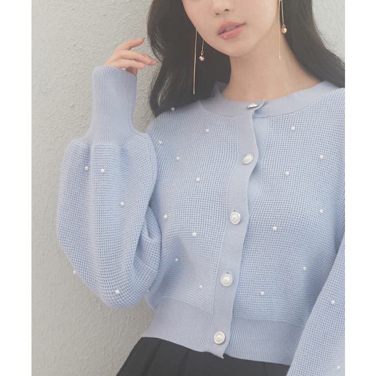 2wayボリュームスリーブショート丈ニット | SAISON DE PAPILLON  | 詳細画像42 