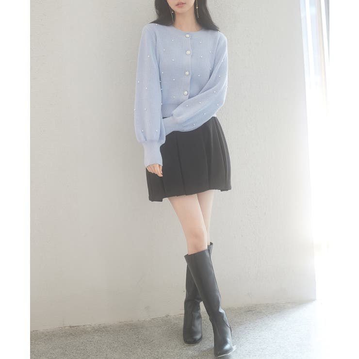 2wayボリュームスリーブショート丈ニット | SAISON DE PAPILLON  | 詳細画像36 