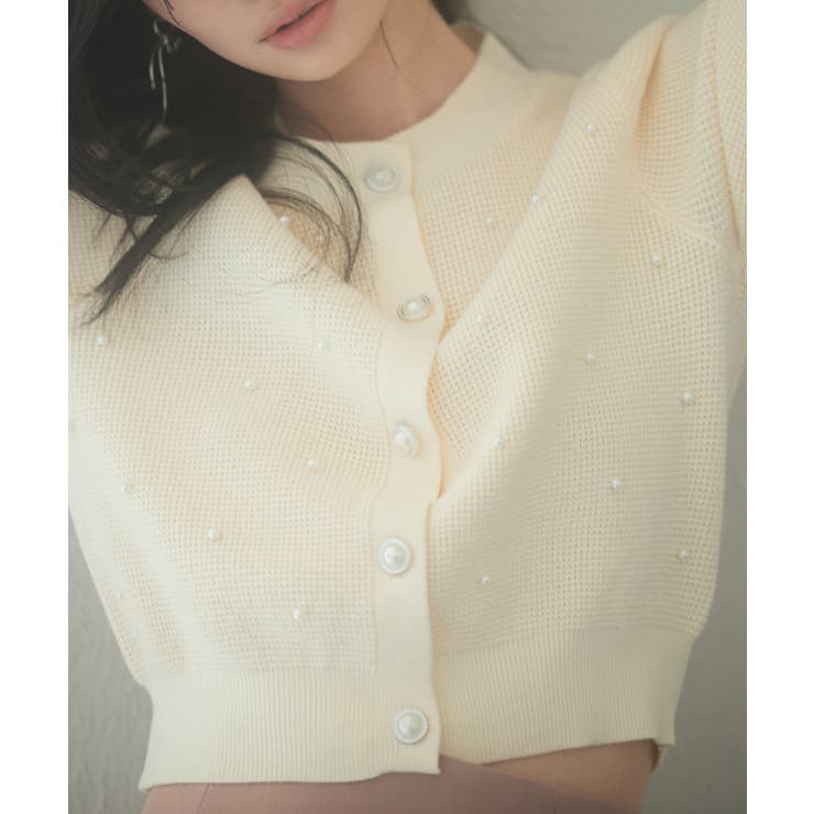 2wayボリュームスリーブショート丈ニット | SAISON DE PAPILLON  | 詳細画像27 