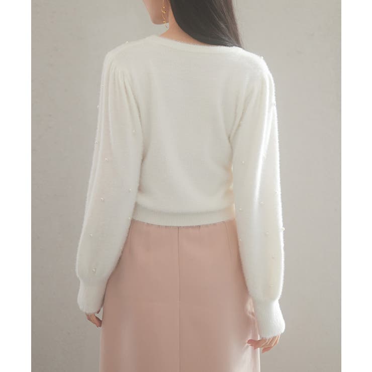 パール付きシャギー素材ニットプルオーバー | SAISON DE PAPILLON  | 詳細画像43 