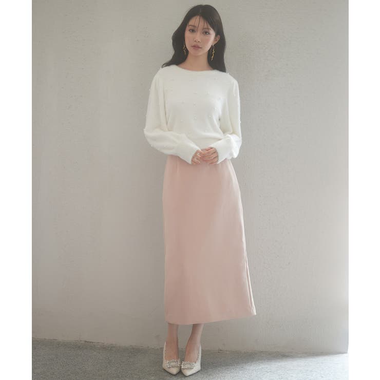 パール付きシャギー素材ニットプルオーバー | SAISON DE PAPILLON  | 詳細画像44 