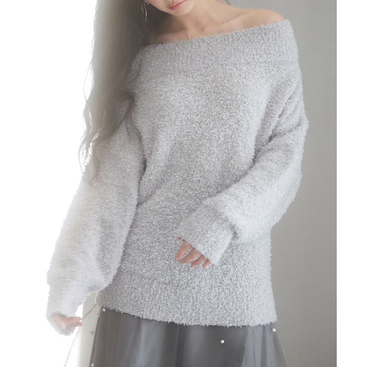 2wayネックチュールテープニットプルオーバー | SAISON DE PAPILLON  | 詳細画像26 