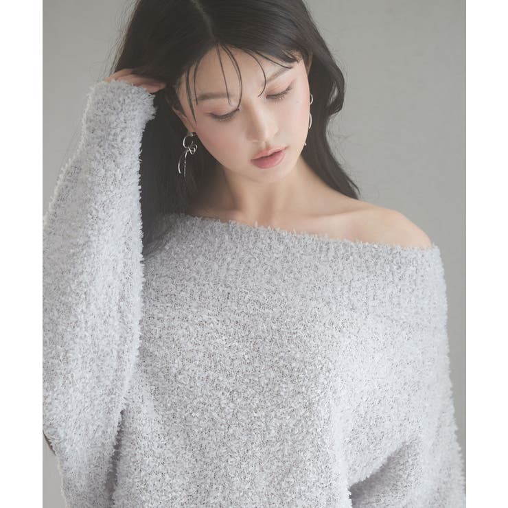 2wayネックチュールテープニットプルオーバー | SAISON DE PAPILLON  | 詳細画像28 