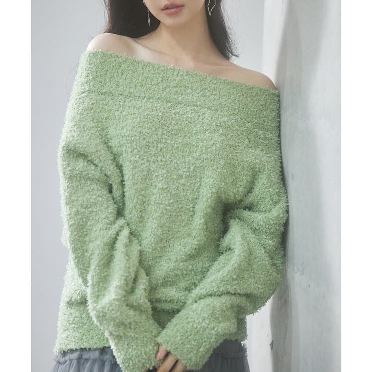 2wayネックチュールテープニットプルオーバー | SAISON DE PAPILLON  | 詳細画像16 