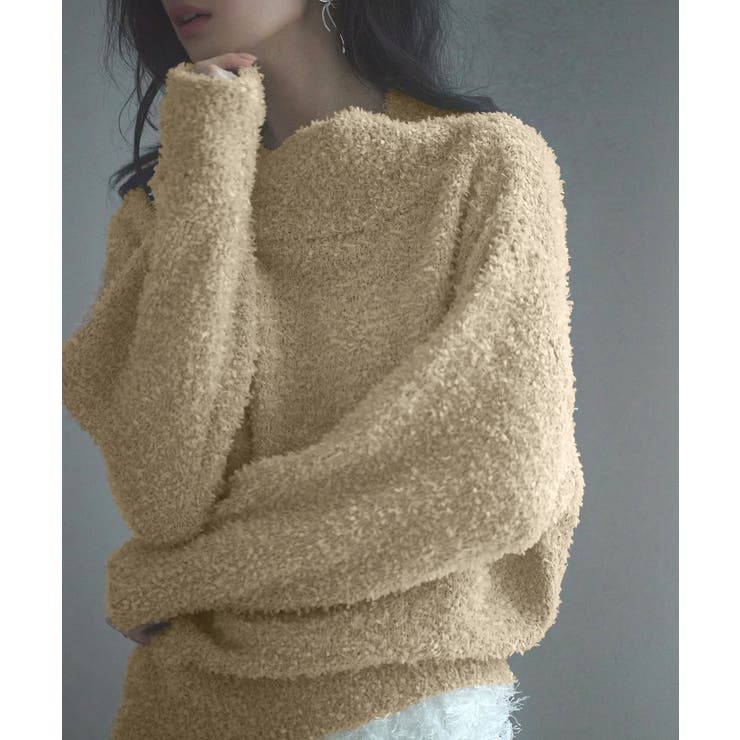 2wayネックチュールテープニットプルオーバー | SAISON DE PAPILLON  | 詳細画像9 