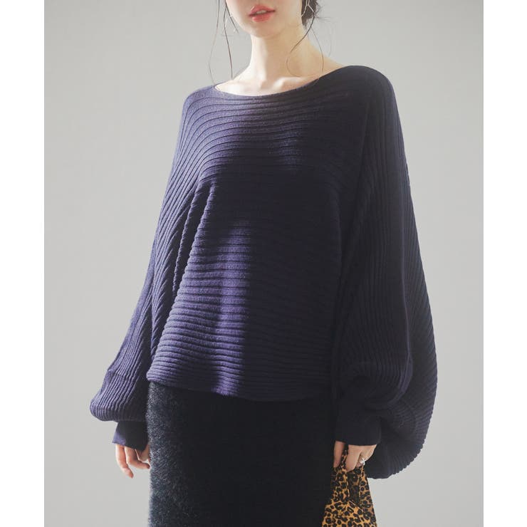 ボートネックドルマンスリーブニット | SAISON DE PAPILLON  | 詳細画像36 