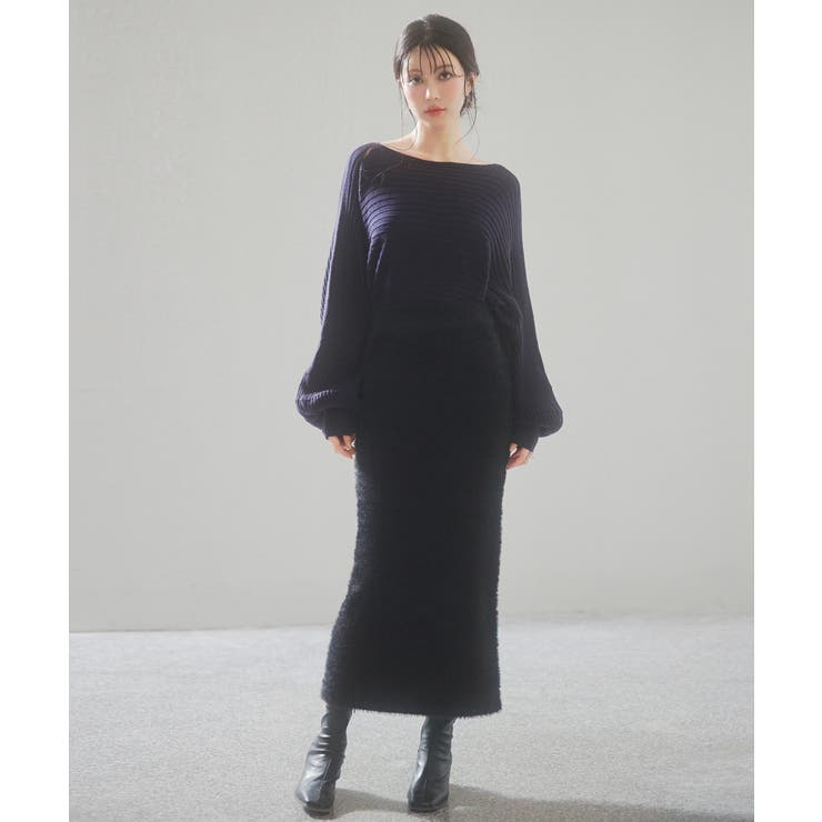 ボートネックドルマンスリーブニット | SAISON DE PAPILLON  | 詳細画像39 