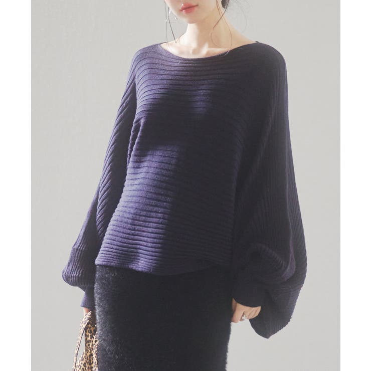 ボートネックドルマンスリーブニット | SAISON DE PAPILLON  | 詳細画像41 