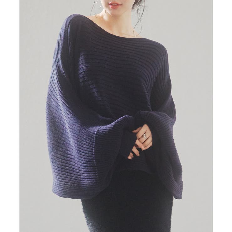 ボートネックドルマンスリーブニット | SAISON DE PAPILLON  | 詳細画像42 